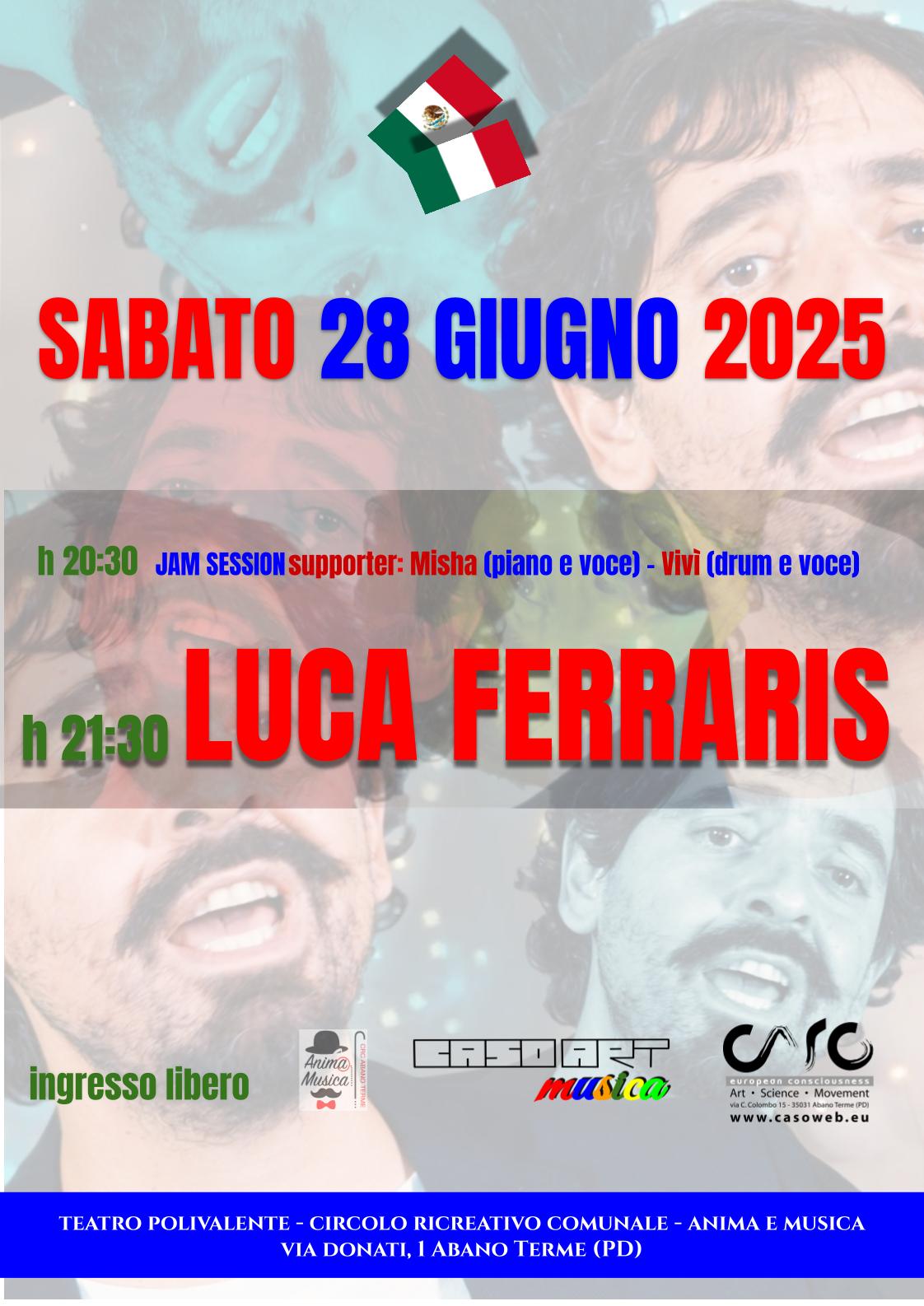 Luca Ferraris Solo Piano Locandina Luca Ferraris 28 giugno 2025 Abano